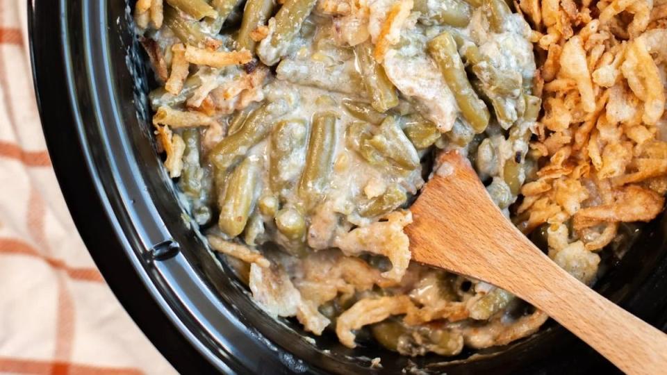 slow cooker green bean casserole