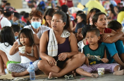 Families have taken refuge in evacuation centres, unsure of when they will be able to return to their homes