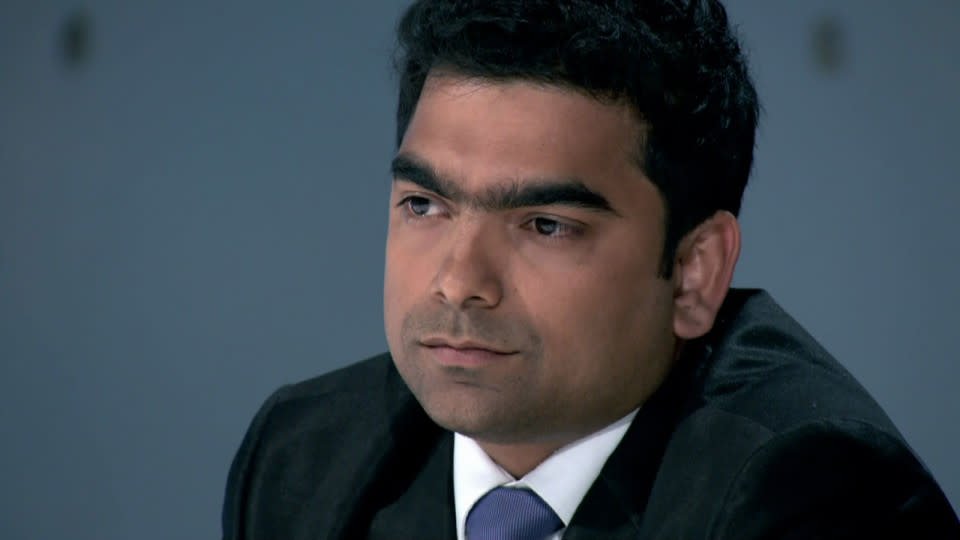 Karthik found fame on The Apprentice. Copyright: [Channel 5]