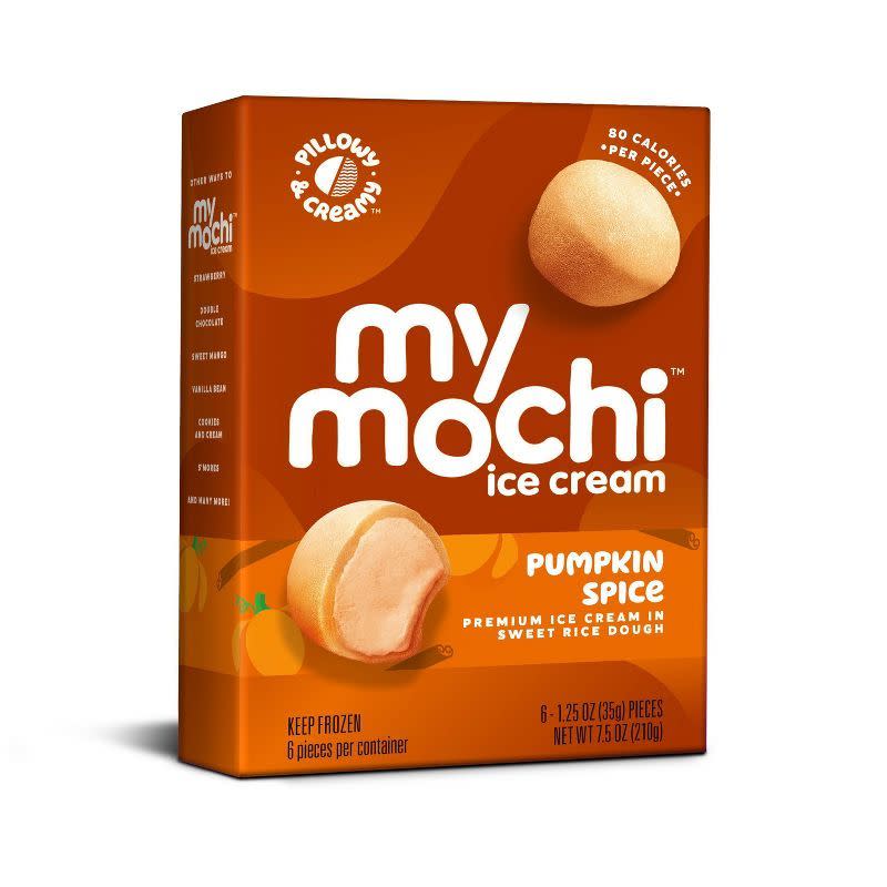 17) Pumpkin Spice Mochi Ice Cream
