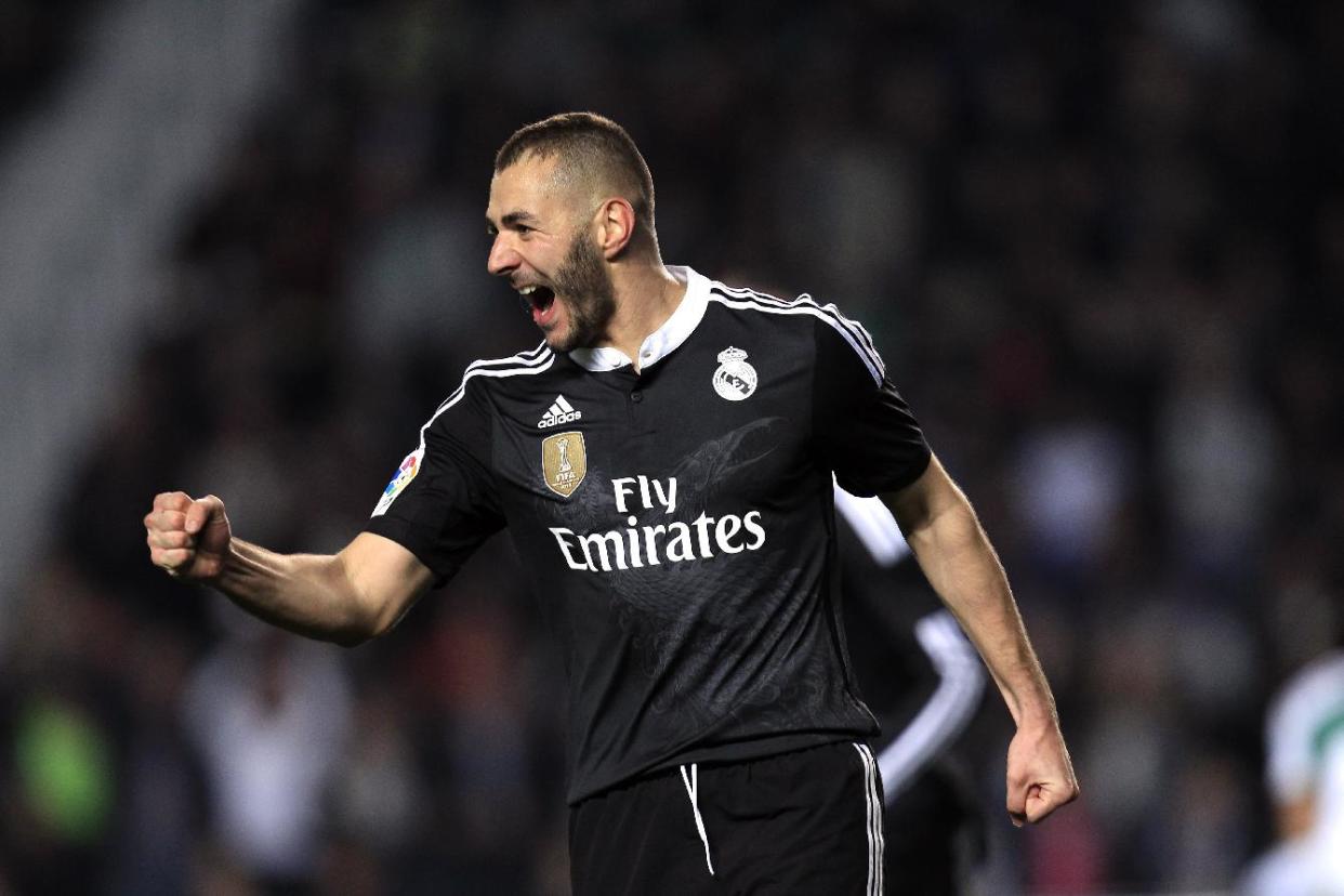 Karim Benzema festeja (Foto: AP - Alberto Saiz)