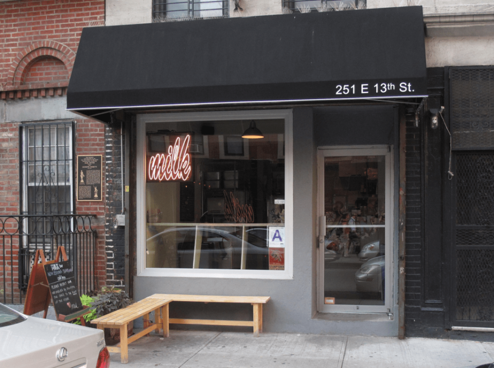 The outside of Milk Bar, Christina Tosi's bakery