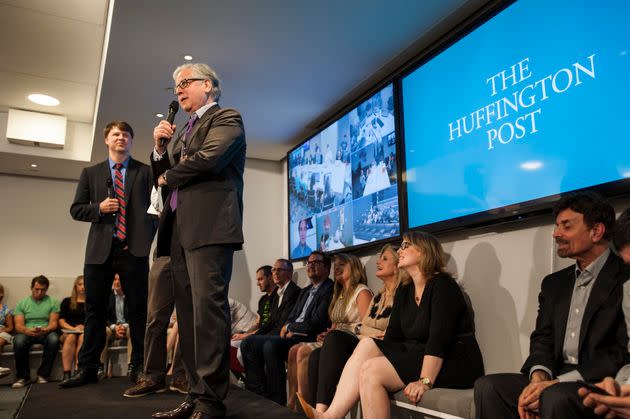 Fineman speaks to his colleagues at The Huffington Post.