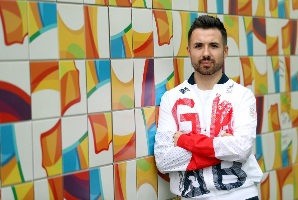 Paralympics GB Table tennis player Will Bayley poses for a photograph inside the Athletes Village ahead of the 2016 Rio Paralympic Games, Brazil.