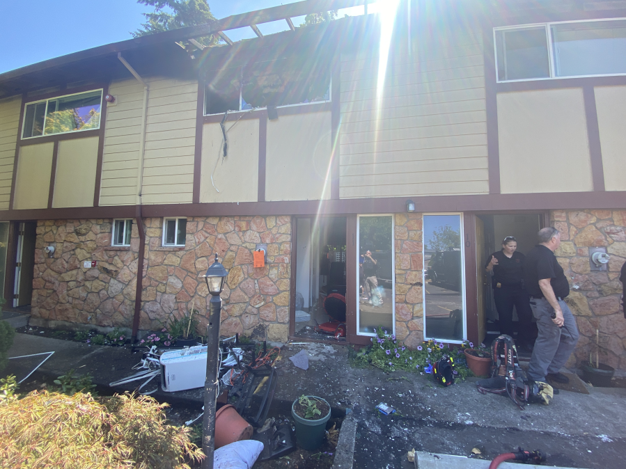 Shots fired and a fire at a home in the Cully Neighborhood led to one arrest Friday. July 19, 2024 (courtesy Portland Police Bureau).