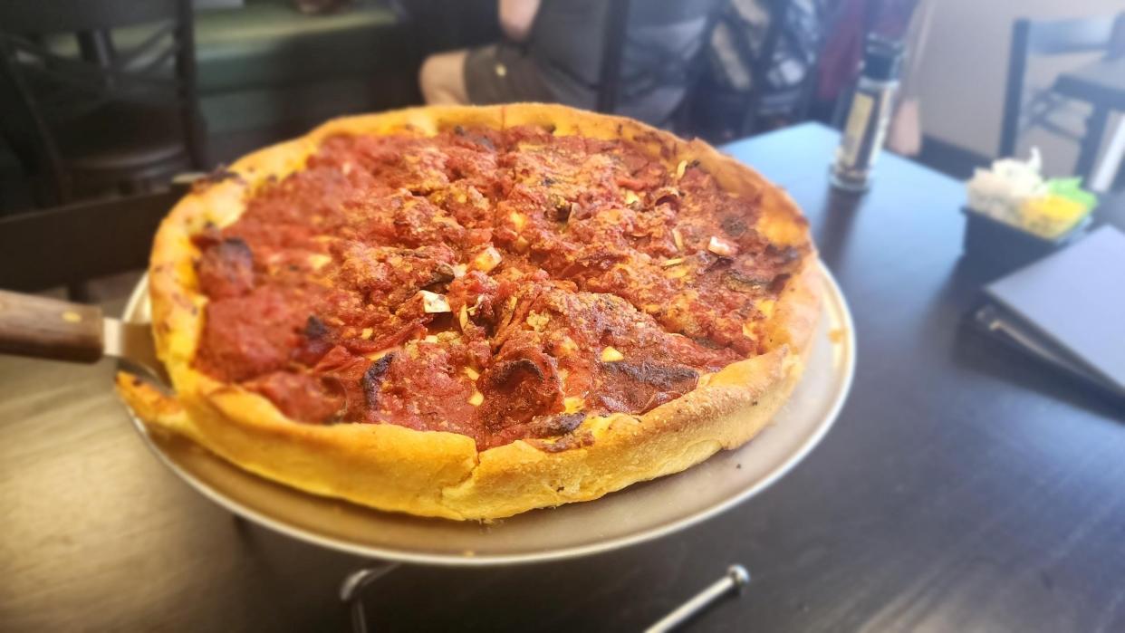 Classic Chicago Pizza from DoBro's in DeLand.