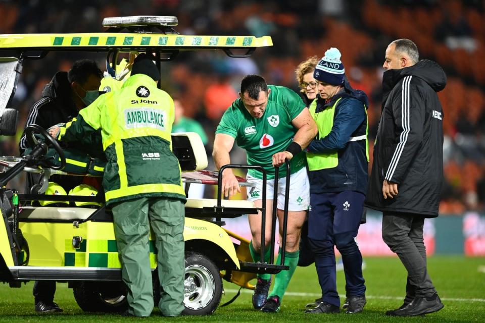Cian Healy was one of the Ireland players to leave the field injured in Hamilton (Getty Images)
