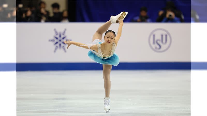 日本選手島田麻央，在世青花滑錦標賽完成2連霸。（圖／中華民國滑冰協會提供）