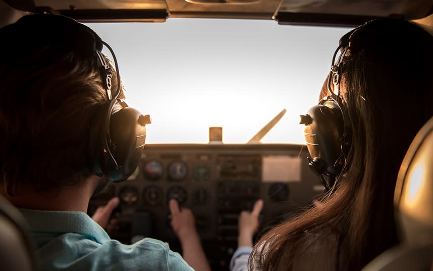 Just over five per cent of the world's commercial pilots are women - This content is subject to copyright.