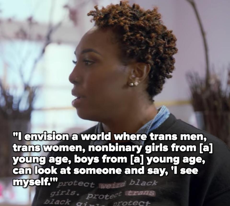 Nala Toussaint talks about how she hopes young children across the gender spectrum will one day be able to see themselves being represented positively in media