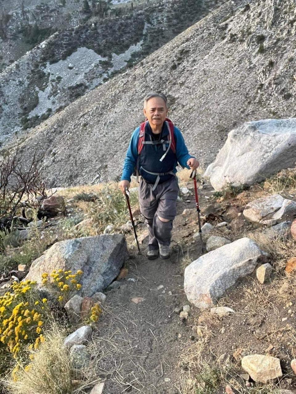 Quang Thân of Newport Beach, California is pictured on Aug. 21, 2022, the last day he was ever seen before he seemingly vanished while hiking in California's Sierra Nevada.