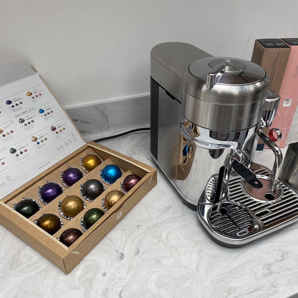 Testing the Nespresso Creatista Coffee Machine at the test centre