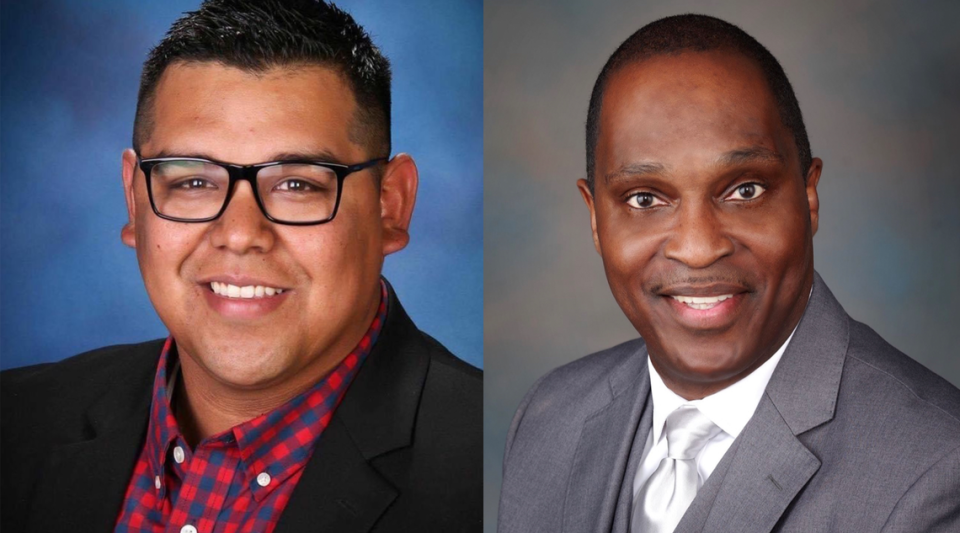 Leo Perales, left, is challenging Irving Brown Sr., right, for Pasco City Council’s District 3 seat. Whoever is elected will serve a short two-year term.