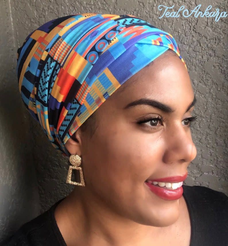 17) African Print Turban