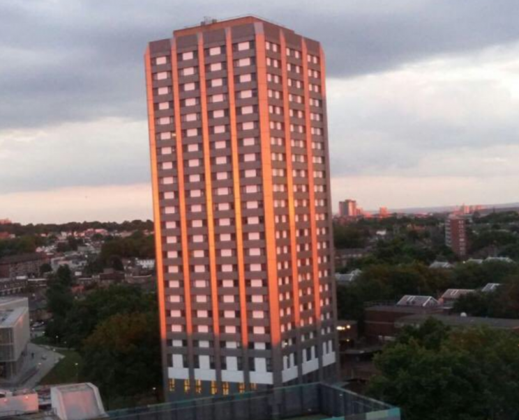 The Grenfell Tower before the blaze (Picture: ITV News)