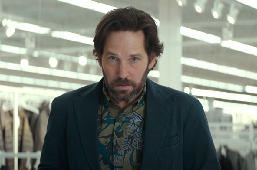 Paul Rudd looking intense with a beard