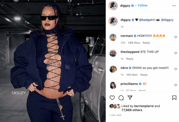 Rihanna's Black, Lacy Maternity Look Is Beyond Sexy