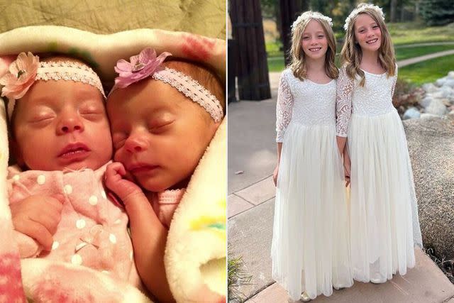 <p>Courtesy of Nicole Giamundo</p> Nicole Giamundo's 10-year-old twin daughters Adalynn and Nora.