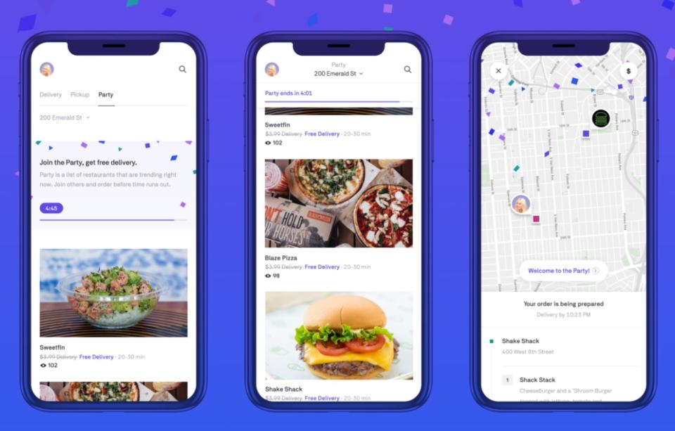 A new feature from Postmates lets people who live close to each other scorefree food delivery