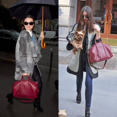 Miranda Kerr's Louis Vutton satchel