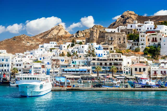 <p>Emi Cristea/iStockphoto/Getty Images</p> The Naxos port.
