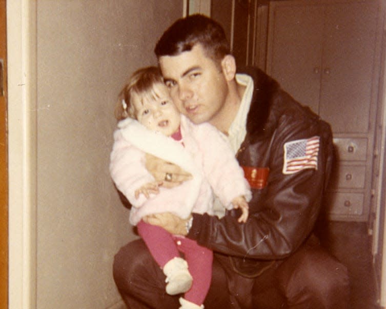 During a night mission over North Vietnam on Dec. 27, 1970, then-Lt. Ron Forrester was shot down and killed. His daughter, Karoni, was 2 at the time. (Courtesy Karoni Forrester)