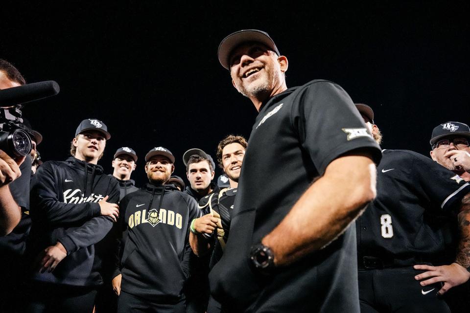 Central Florida coach Rich Wallace's Knights are 30-15 overall this season but 20-7 at home. They will host Texas in a three-game series starting Friday; the Longhorns are in a three-way tie for second place in the Big 12.