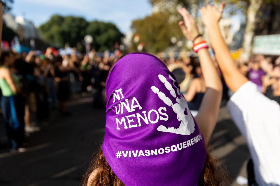 Ni una menos, el lema viral en numerosos países contra la violencia de género. (Photo by TOMAS CUESTA/AFP via Getty Images)