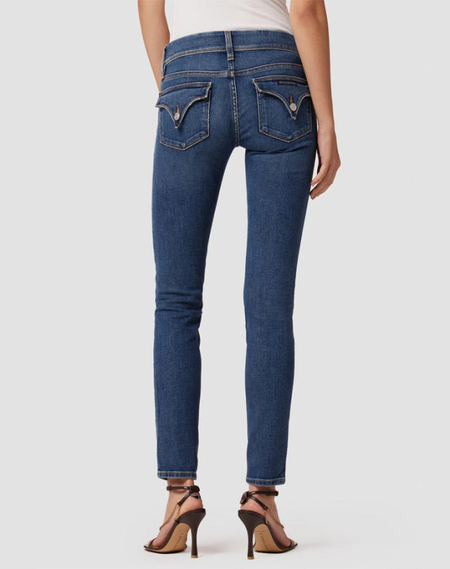 Hudson Jeans Black Y2K Collin Skinny Flap Pocket Low Rise Jeggings Size 30