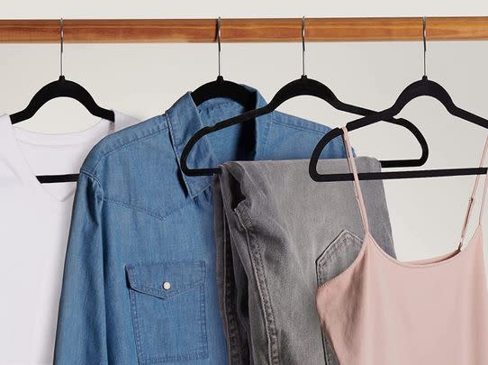 Get 33% off this pack of 50 velvet non-slip hanger