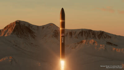 Artist Notional Rendering of NGI in flight. Photo credit: Lockheed Martin.