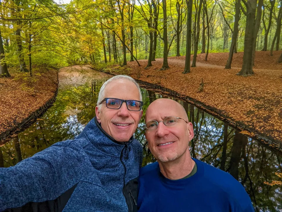 Brent and Michael in The Hague