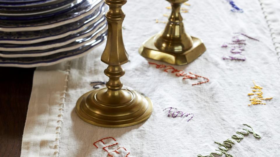 thanksgiving decor table runner