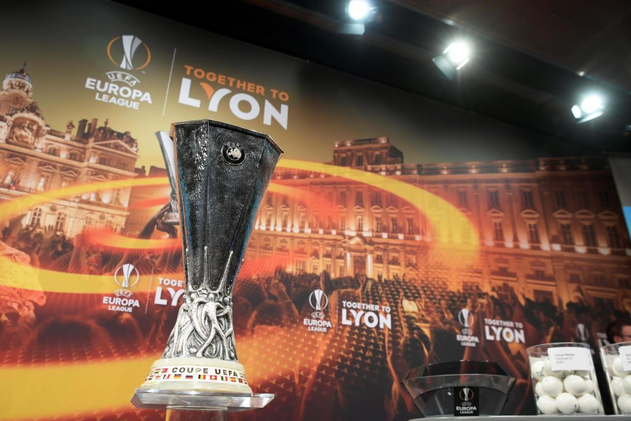 Uefa confirm the Europa League trophy was 'briefly stollen': Fabrice Coffrini/AFP/Getty Images