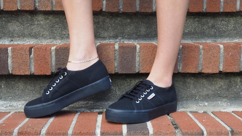 Like Kate, I'm a huge fan of Superga's low-top sneakers that hit just below the ankle.
