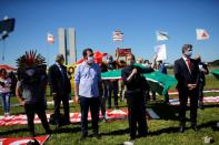 Protest against Brazil's President Jair Bolsonaro in front of the National Congress, amid the coronavirus disease (COVID-19) outbreak, in Brasilia