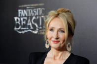 Author J.K. Rowling attends the premiere of "Fantastic Beasts and Where to Find Them" in Manhattan, New York, U.S., November 10, 2016. REUTERS/Andrew Kelly
