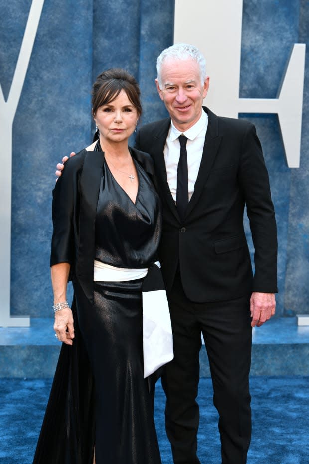 <p>Patty Smyth and John McEnroe</p><p><a href="https://www.gettyimages.com/detail/1248104539" rel="nofollow noopener" target="_blank" data-ylk="slk:Doug Peters - PA Images/Getty Images;elm:context_link;itc:0;sec:content-canvas" class="link ">Doug Peters - PA Images/Getty Images</a></p>