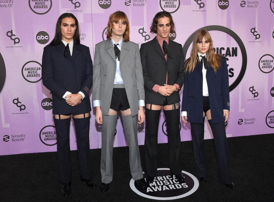 Maneskin attend the 2022 American Music Awards