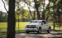 <p>This all-wheel-drive crew-cab High Country lunges from zero to 60 mph in 5.4 seconds, beating similarly configured versions of the F-150 Platinum V-8 (5.9 seconds), the Hemi-powered Ram Laramie (6.1 seconds), and the 5.7-liter Tundra (6.4 seconds). </p>