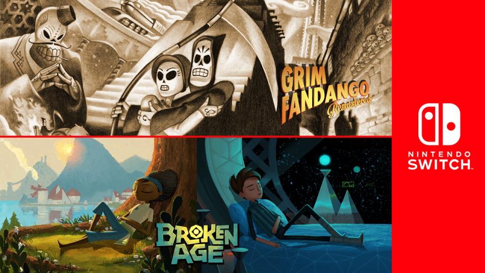 Two point-and-click titles from Tim Schafer's studio Double Fine Productions