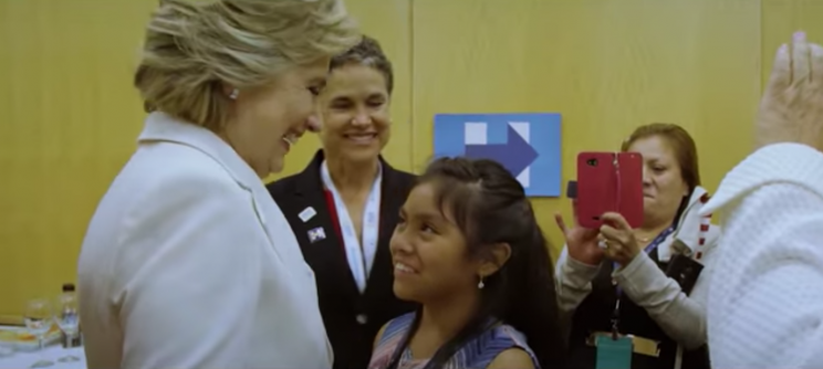 A scene from the new Hillary Clinton ad. (Screenshot: YouTube)