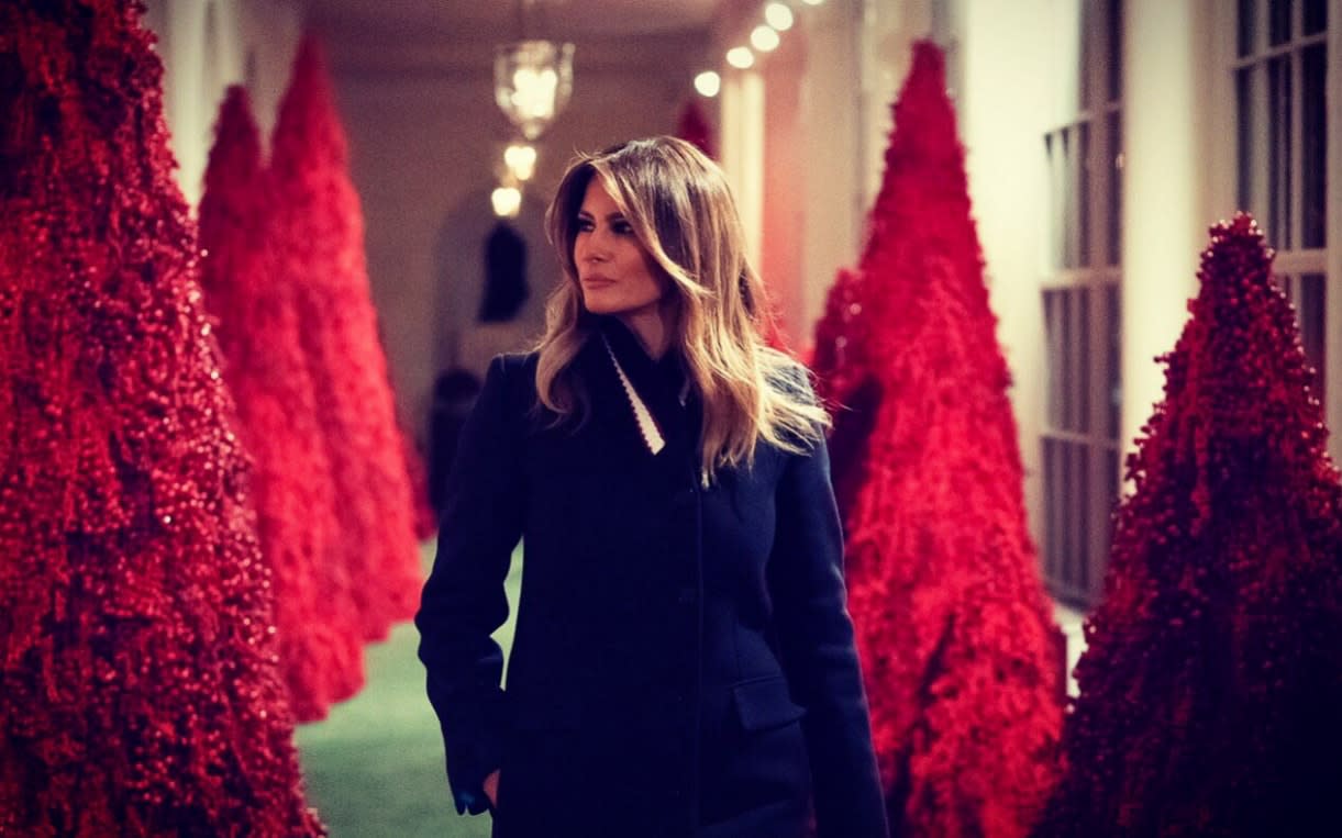 The real story behind Melania's White House Christmas decorations - Twitter @FLOTUS