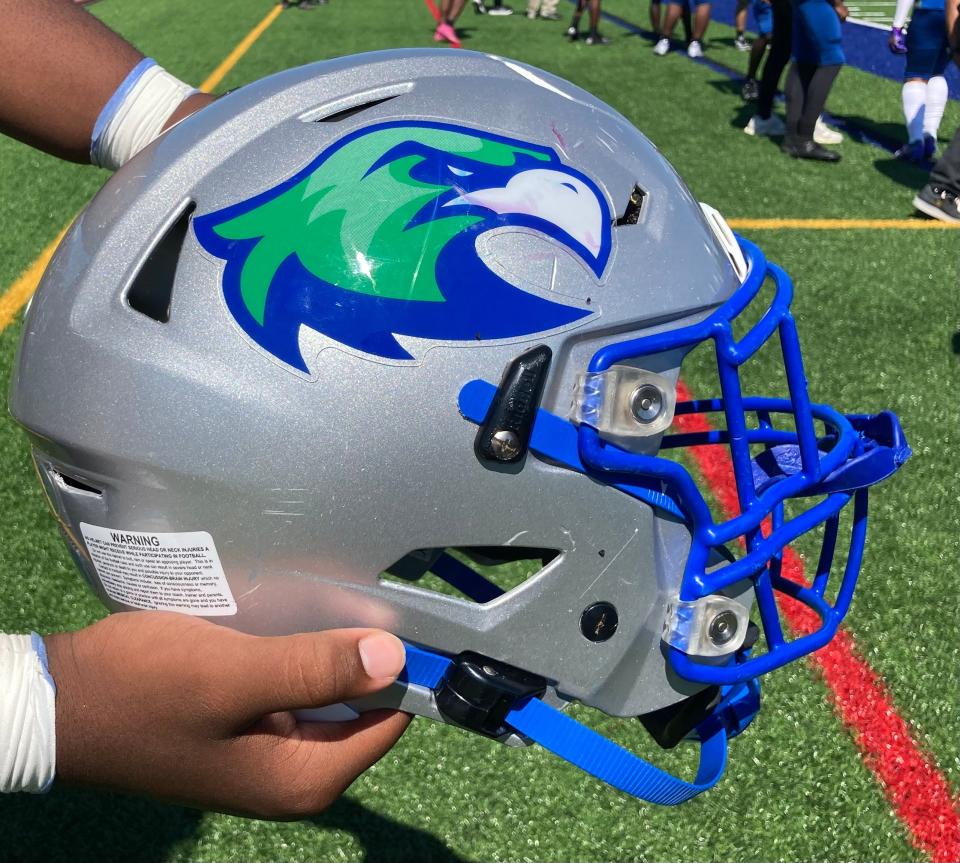St. Georges' football helmet has been crowned the best among Delaware's 46 high school teams in voting on Delaware Online.