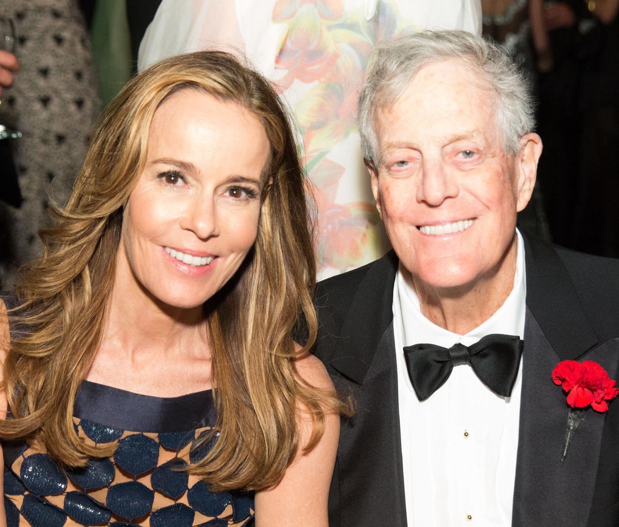 Palm Beach resident Julia Koch and her late husband, industrialist David Koch