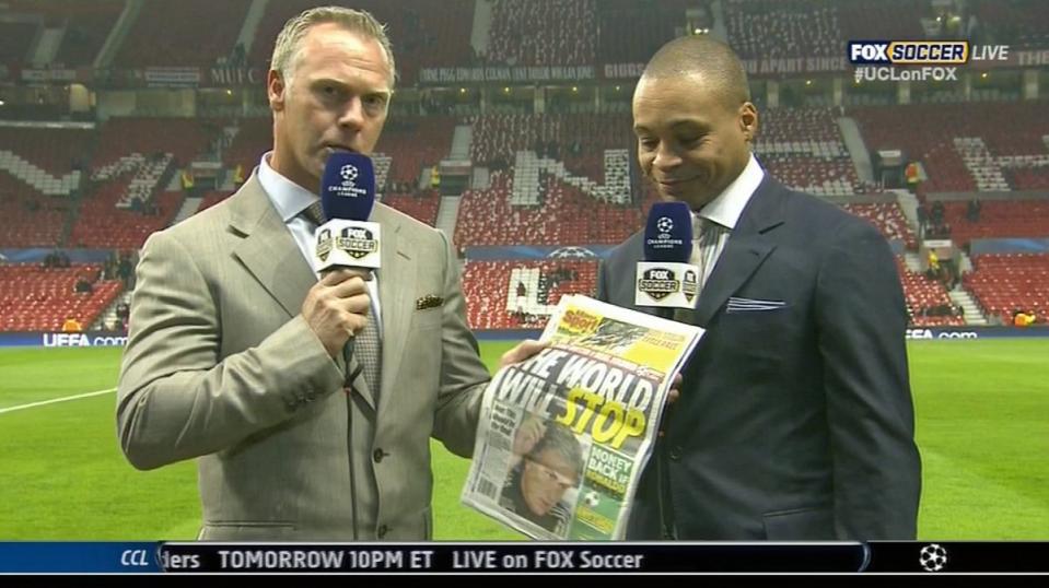 gus johnson man u madrid paper