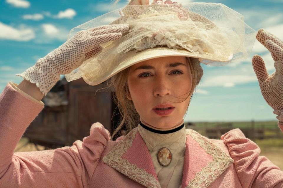 Blunt portrays aristocratic Englishwoman, Lady Cornelia Locke (Diego Lopez Calvin/Drama Republic/BBC/Amazon Studios/PA)