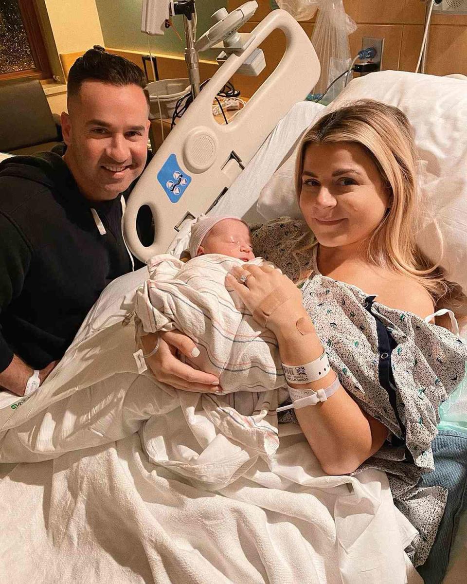 <p>Mike "The Situation" Sorrentino is a dad! The <i>Jersey Shore</i> alum, 38, <a href="https://people.com/parents/mike-sorrentino-wife-lauren-welcome-baby-boy-romeo-reign/" rel="nofollow noopener" target="_blank" data-ylk="slk:welcomed his first child;elm:context_link;itc:0;sec:content-canvas" class="link ">welcomed his first child</a> with wife Lauren Sorrentino on May 26, he announced on Instagram. </p> <p>Baby Romeo, who was delivered by cesarean section, weighed in at 6 lbs., 8 oz. and measured 19 inches long, according to the <a href="https://www.instagram.com/p/CPY4CytJLIN/" rel="nofollow noopener" target="_blank" data-ylk="slk:Instagram;elm:context_link;itc:0;sec:content-canvas" class="link ">Instagram</a> account the couple created for him.</p> <p>The pair revealed his arrival on their respective Instagram pages alongside snaps of their new bundle of joy wrapped in a blanket adorned with his name.</p>