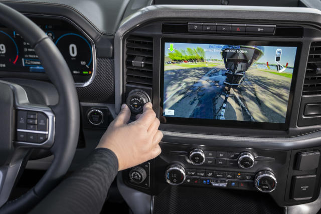 Available Pro Trailer Backup Assist makes backing up a trailer as easy as turning a knob; the feature continues in the all-new F-150 and it is the only light-duty full-size pickup with this feature.