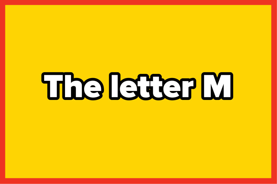 A bright yellow rectangle bordered in red, used as a background